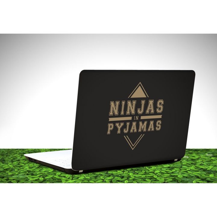 Ninjas in Pyjamas text, Counter-Strike, Counter Strike Global Offensive Laptop Skin Vinyl Sticker Decal, 12 13 13.3 14 15 15.4 15.6 inch Laptop Skin Sticker Cover Art Decal Protector Fits All Laptops