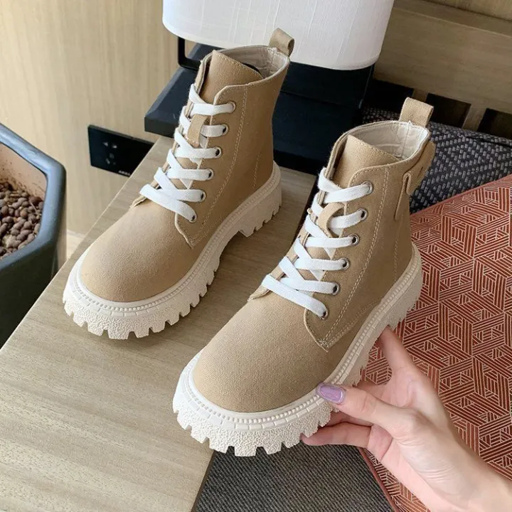 Canvas%20Martin%20boots%20women's%20high-top%20thick-soled%20autumn%20and%20winter%20new%20all-match%20female%20boots%20students%20Korean%20version%20increased%20slimming%20small%20boots%20-%20Image%203