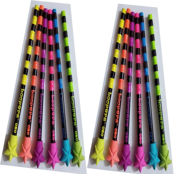 ORO Loopers Pencil Art # 903 Multi Color (10 Pcs)