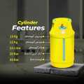 Fiber Cylinder, Global Composite Gas LPG Cylinder with Regulator, 10Kg Gas Capacity/New WAA Technology/Fiber body. 