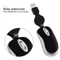 Mini Optical Retractable Mouse Mini Wired Mouse Retractable USB Cable Ergonomic Office Computer PC Laptop Gaming Mice. 