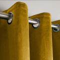 Mustard Premium Quality Velvet Curtains. 