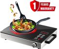 2200W Electric Stove Infrared Hot Plate | Fast Heating in 2 Mins | Easy-to-Clean Automatic Electric Coil Cooking Stove | Electric Cooker for Efficient Cooking. 