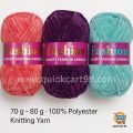 Fashion Velvet Yarn 70-80g – 100% Polyester Soft Knitting & Crochet Yarn for Blankets, Sweaters, DIY | Multi-Color Chenille Yarn – QuickCart99. 
