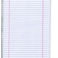 Pack of 40 Narrow Line Refill Pages For Practical Notebook A4 Size - White. 