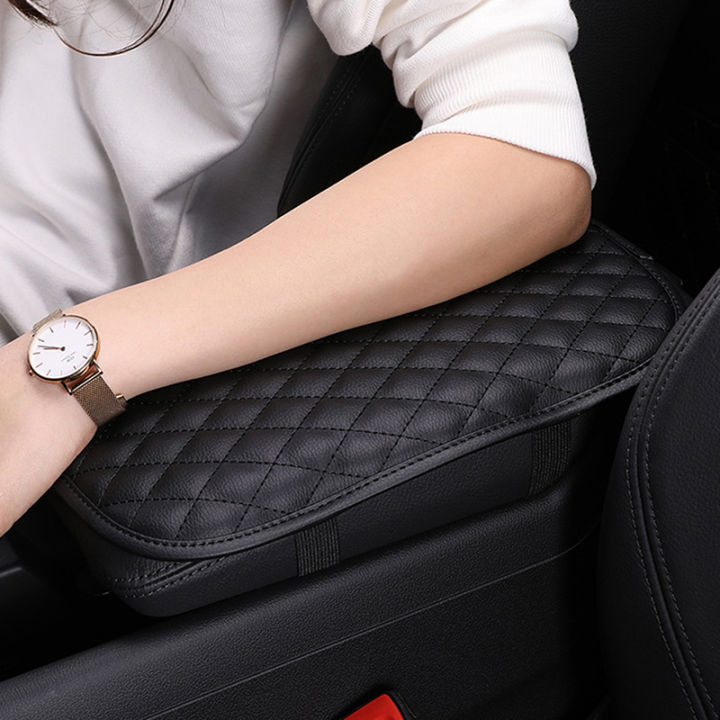 Snapklik.co : Auto Center Console Pad, PU Leather Car Center Console Box Cushion, Non Slip Soft - Foto 5