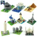 UKBOO Micro World Famous Architecture Model Building Blocks The Clock Eiffel Tower Mini Bricks Toys for Children Home Decoration. 