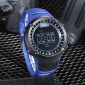 Ohsen Silicone Men's Watch Big Round Dial Casual Sport 50m Waterproof Outdoor Men Wrist Watch Led Electronic Digital Watches. 