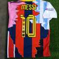Lionel Messi All Club Football Logo Jersey T shirt. 