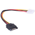 SATA TO IDE Power Cable 15 Pin SATA Male to Molex IDE 4 Pin Female Cable Adapter. 