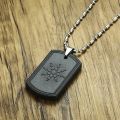 Quantum Scalar Power Energy Bio Science Negative Ions Pendant Necklace For Men Technology Volcanic Lava Jewels. 