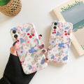 yaKorea Style Cute Floral Phone Case for Iphone 12 14 13 11 Pro Max X XSmax XR 7 Plus Soft TPU Pink Yellow Matte Flower Back Cover. 