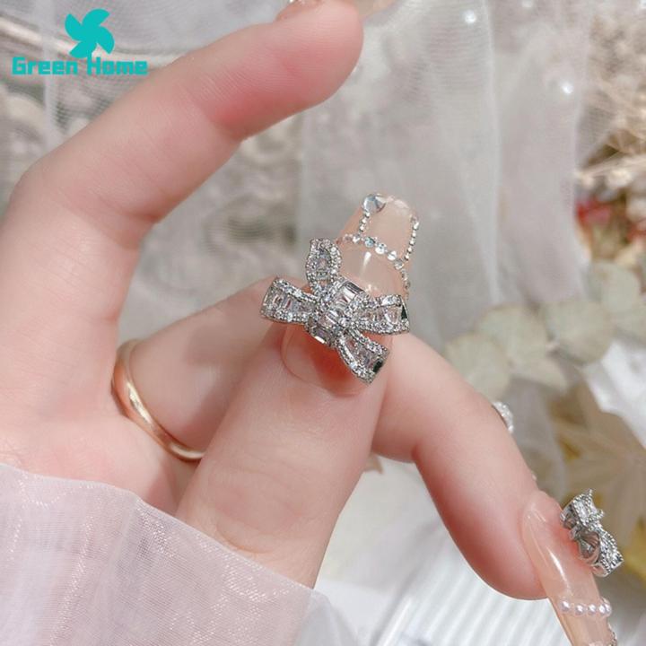 Green%20Home%20Bow%20Nail%20Charm%20Exquisite%20Shape%20Nail%20Accessories%20Sparkling%20Manicure%20Bow%20Charm%20-%20Image%206