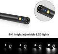 Digital Endoscope Camera P30 Waterproof Industrial Dual Lens Borescope Camera with LCD Display and 9 Lights(5M). 