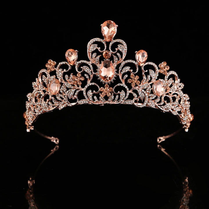 Heart-shaped Tiara Intricate 7.3cm tall Wedding-themed Crown 7 colors Headpiece for Wedding Princess Women Special occasion