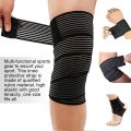 Elastic Knee Wrap Compression Bandage Brace Support for Legs Movement. 