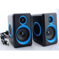 Ft-165 Computer Speakers With Heavy Bass Volume , 3.5mm Audio, USB Wired Powered Built-in Four Loudspeaker Diaphragm Multimedia Speaker for Gaming PC,Laptops And Computers. 