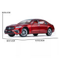 Mercedess-Benz C-Class Alloy Children's Sports Model Car Die-Cast Metal Toy Car  - 1:24 Scale - Lights & Sound Vehicle - Red. 