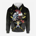Undertale Sans Skull Printed Zip Up Hoodies Streetwear Men Women Children Oversized Cartoon Sweatshirt Boys Girls Zipper Jackets. 