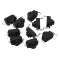 5/10/20 Pcs Black Latching Mini ON/Off Switch Self-Lock Micro Push Button Switch DC 3V to 30V 3A for Light Lamp Wall Outlet DIY SMD Flashlight. 