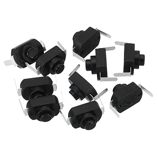 5/10/20%20Pcs%20Black%20Latching%20Mini%20ON/Off%20Switch%20Self-Lock%20Micro%20Push%20Button%20Switch%20DC%203V%20to%2030V%203A%20for%20Light%20Lamp%20Wall%20Outlet%20DIY%20SMD%20Flashlight%20-%20Image%203