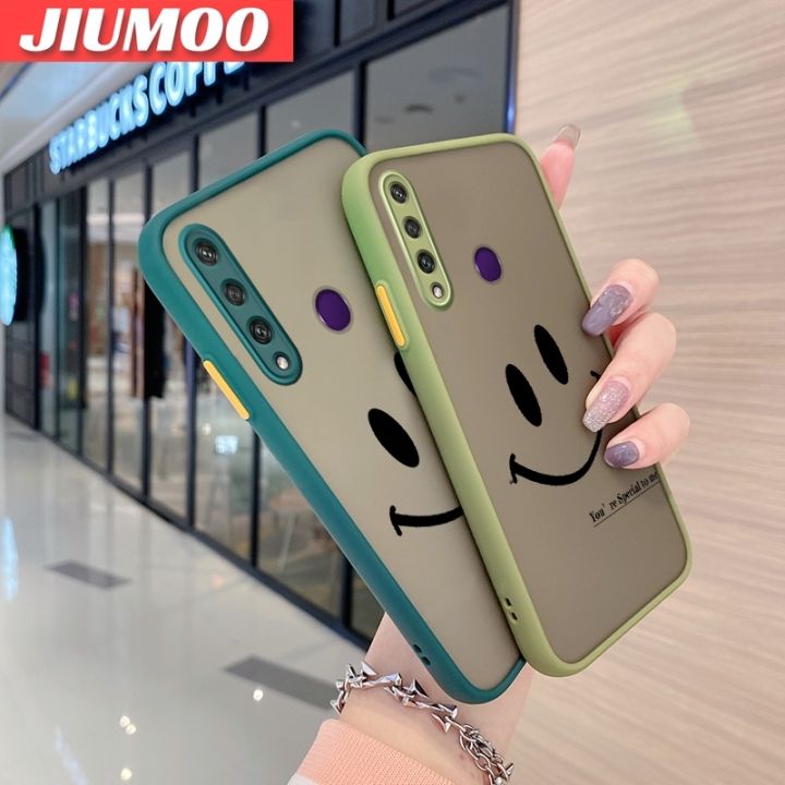 JIUMOO%20For%20Huawei%20Y6P%20Case%20Fashion%20Simple%20Smile%20Face%20Frosted%20Transparent%20Back%20Cover%20Lens%20Camera%20Protect%20Phone%20Case%20Edge%20Full%20Cover%20Casing%20Hard%20Cases%20-%20Image%202