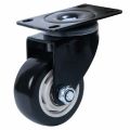 Caster Wheels 360 Degree Rubber Swivel Casters/ Tyres For Furniture  With Brake Top Plate 200 .. Lockable 4Pcs. 