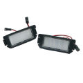 For Hyundai Veloster License Plate Light-2 * LED License Plate Lights-Black & white. 