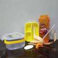 Frozen Sofia Ben Ten  Minions  Double Layer Kids School Lunch Box with Spoon And Water Bottle 600 ml. 