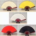 10 Inch Folding Fan Hand Silk Cloth DIY Chinese Folding Fan Wooden Bamboo Antiquity Folding Hand Fan DIY Calligraphy Painting. 