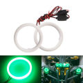 2PCS Angel Eyes Halo Ring COB Led Car Motorcycle Scooter Headlight Decorative Fog Width Light 12V 24V White Red Blue Green Amber. 