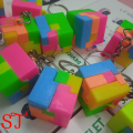 Key Chain Puzzle Cube & Sphere | Colorful Mini Rubik Magic Cube & Sphere. 