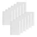 12 Pcs A5 Binder Pockets Binder Zipper Folders for 6-Ring Notebook Binder Loose Leaf Insert Bags Waterproof Pouch. 