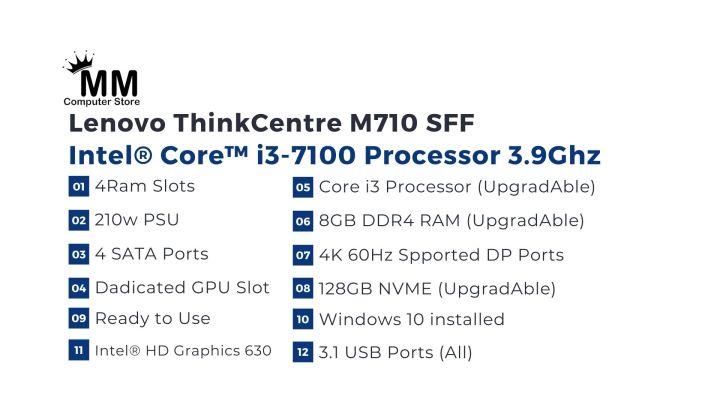 Core%20i3%207th%20Gen%203.9Ghz%20With%20DDR4%208GB%20RAM%20&%20128GB%20NVME%20Lenovo%20ThinkCentre%20M710%20Desktop%20Computer%20-%20Image%209