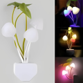 Automatic Sensor LED Night Light - Color Changing Romantic Flower Mushroom Lamp for Bedroom, Kids Room, and Home Decor. 