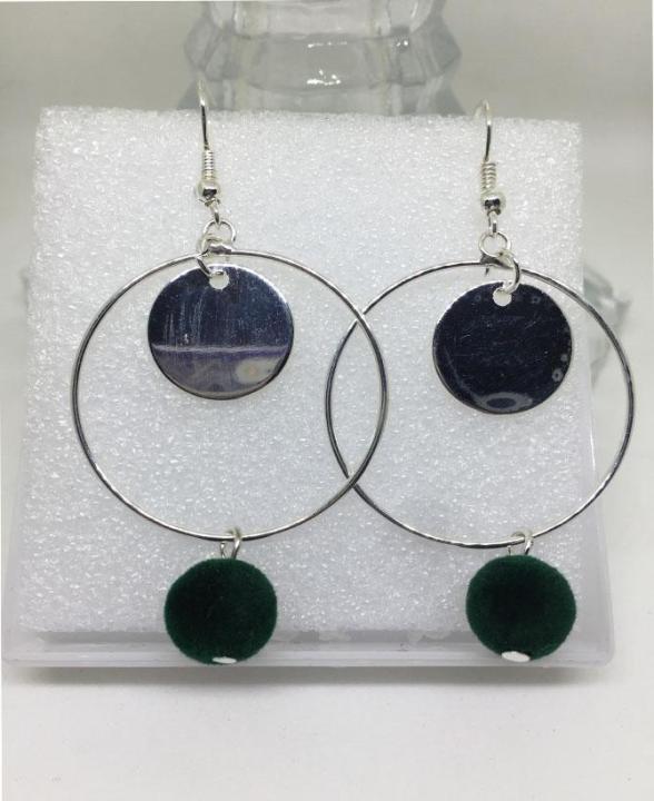 Stylish Alloy Silver Earrings For Her