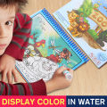 Magic Water Color Drawing Book For Kids Big Size Water Coloring Books With Pen Painting Board Gift For Girls Boys Educational Toys Birthday Gift for Children Drawing Toy My First Paint With Water Activity Books Set ABC Letters & Zoo Animals. 