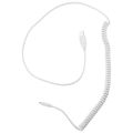 Coiled Cable Type C Wire Mechanical Keyboard for Poker 2 GH60,White. 