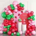 45 pcs 12 inch Red Polka Dots Balloons for mini mouse them Birthday Decoration Polka Dots Red Dotted Balloons Latex Party Balloons for Wedding Birthday Party Festival. 