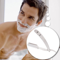 Men's Prfoessional Stainless Steel Straight Barber Blade Shaving Razor Folding Shaving Shaver For Barber Salon Beard Shaving Personal Use Chrome Finishing Anti Slip Straight Shaving Razor. 