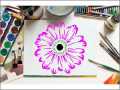 Big Flower reusable stencil for wall decoration, Furniture , Canvas DIY Home decoration by imart Stencils. 