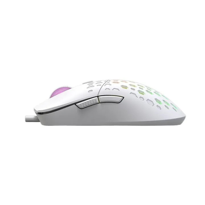 XTRIKE%20ME%20GM209W%20RGB%20Gaming%20Mouse%208000%20DPI%20Wired%20Optical%20Mouse%20Lightweight%20Honeycomb%20Design%20Ambidextrous%20Gaming%20Mouse%20White%20for%20PC%20Laptop%20-%20Image%204