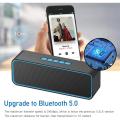 Sonkir Portable Bluetooth Speaker, Bluetooth 5.0 Wireless Speaker with 3D Stereo Hi-Fi Bass, Built-in 1500 mAh Battery, 12H Playtime (Blue). 