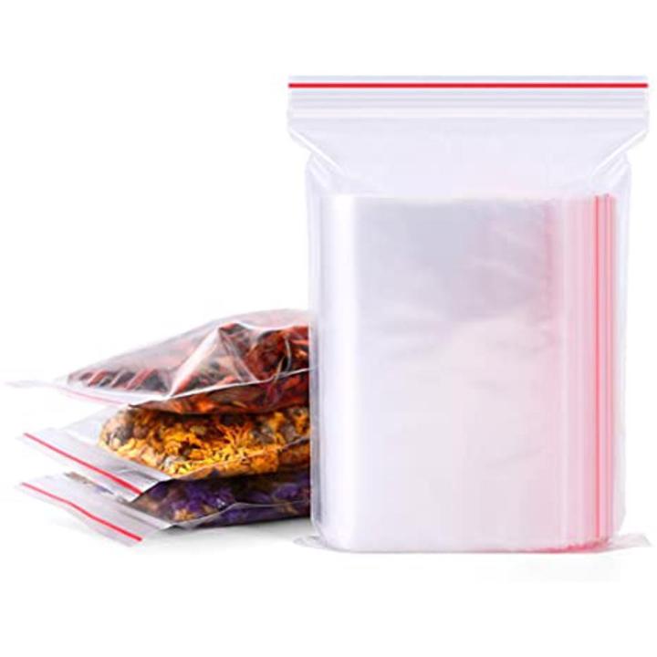 Pack of 25 Ziplock Bags for Storage x inch
