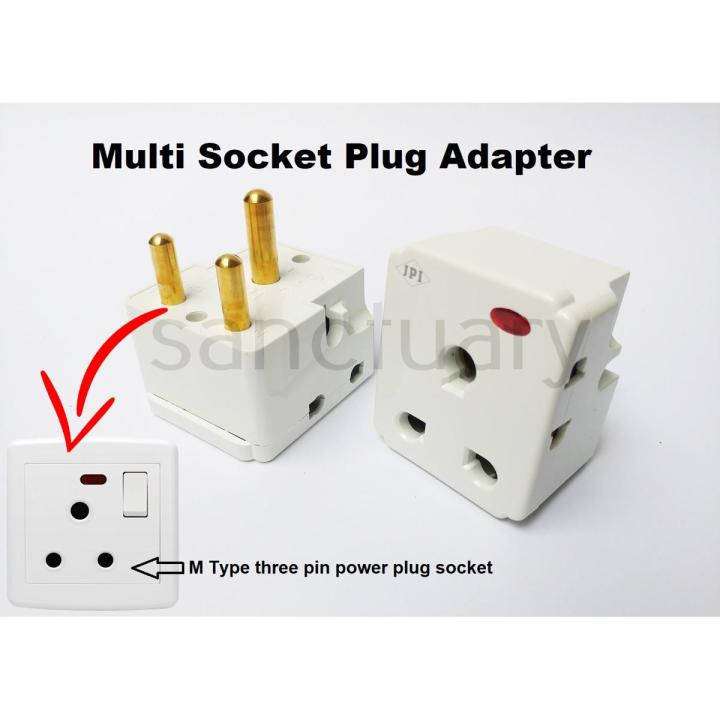 Multi Plug Types 15AMP Multi Plug Adapter for Power Plug | M Type Power Plug Multi Plug ...
