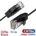 Cat6A Ethernet Cable 10Gbps Slim Lan Cable UTP Network Patch Cable For PS PC Internet Modem Router Cat 6a Cable Ethernet. 