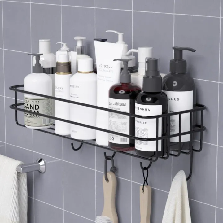 Bathroom%20Storage%20Hanging%20Shelf%20Wall%20Mounted%20With%20Hooks%20-%20Image%205