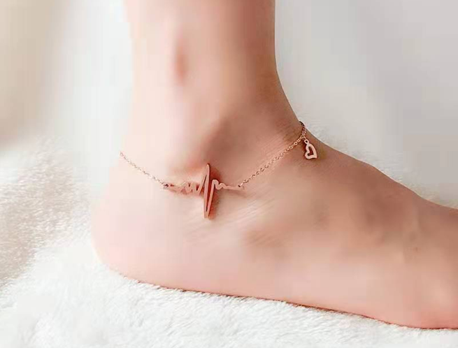 Heartbeat%20Anklet%20Foot%20Chain%20Jewelry%20Anklet%20for%20Girls%20-%20Image%204