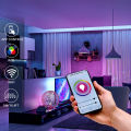 WBM Smart Color Changing RGB LED Strip Light 32.8 Feet Long Remote Control Strip Light Complete, Kit. 