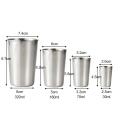 30/70/180/320ML Mini Glasses Stainless Steel Metal Cup Cups For Portable Drinkware Set Kitchen Accessories 1PC. 